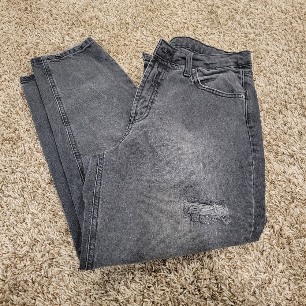 Wild Fable Womens Size 12 High Rise Tapered Jeans Light Black